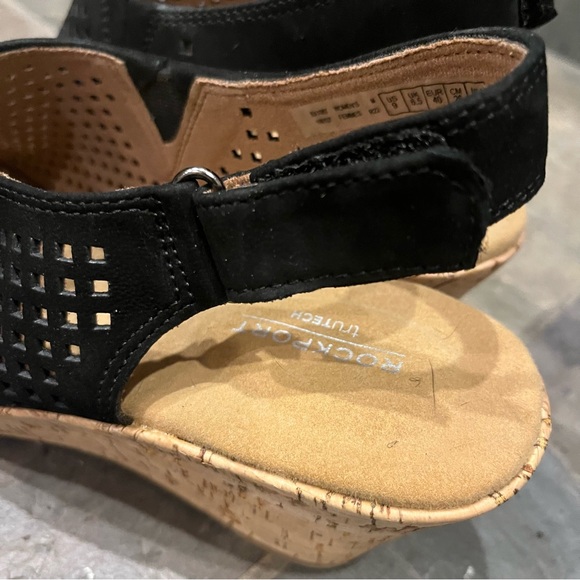 NWOT Rockport black open toe sandals size 9. Made for comfort! - Picture 5 of 10